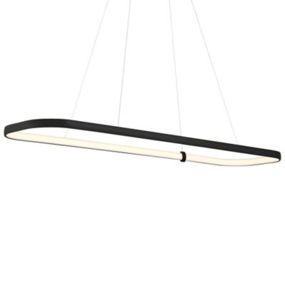 Access Lighting Ravello LED Rectangular Pendant Light in Black