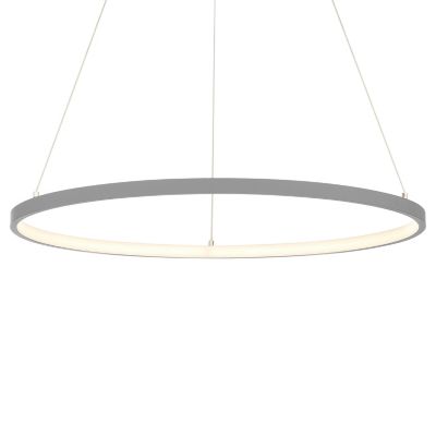 Access Lighting Anello LED Round Pendant Light in Grey, Size: Medium