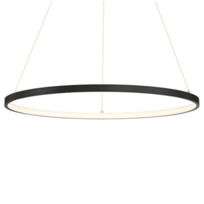 Access Lighting Anello LED Round Pendant Light - Color: Black - Size: Small