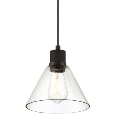 Access Lighting Port Nine Martini Mini Pendant Light - Color: Clear - Size: