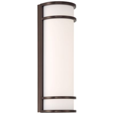 Access Lighting Cove Outdoor LED Wall Sconce - Color: White - 20106LEDMGEM-