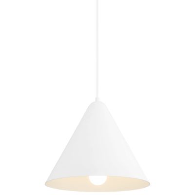 Access Lighting Ford Pendant Light - Color: White - Size: Medium - 23781LED