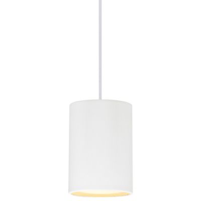 Access Lighting Pilson Cord Mini Pendant Light - Color: White - Size: Small