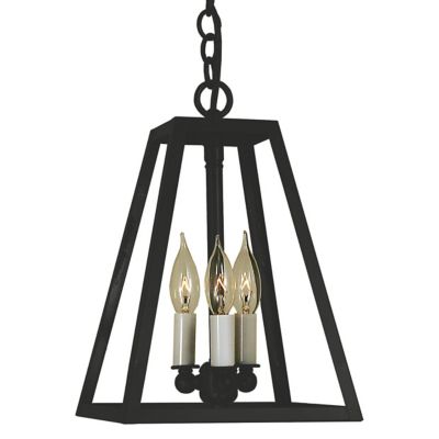 Arroyo Craftsman Vintage Mini Pendant Light - Color: Black - Size: 3 light 