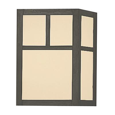 Mission Flush Wall Sconce (Off White/Bronze/Small)-OPEN BOX