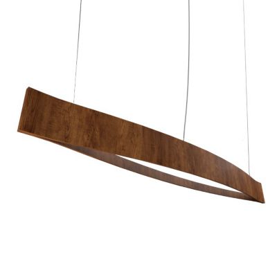 Accord Lighting Canoe LED Linear Chandelier in Brown, Size: 47