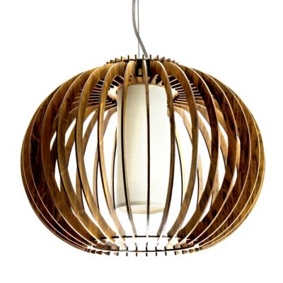 Stecche Di Legno Globe Pendant Light - Color: Brown - Accord Lighting 1134.12