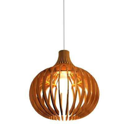 Stecche Di Legno Small Globe Pendant Light - Color: Brown - Accord Lighting 1182.12