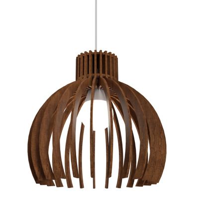 Stecche Di Legno Dome Pendant Light - Color: Brown - Size: Small - Accord Lighting 1237.06