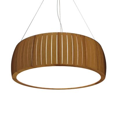 Accord Lighting Barrel Drum Pendant Light - Color: Brown - Size: 23 In - 11