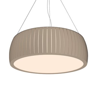 Accord Lighting Barrel Drum Pendant Light - Color: Beige - Size: 23 In - 11