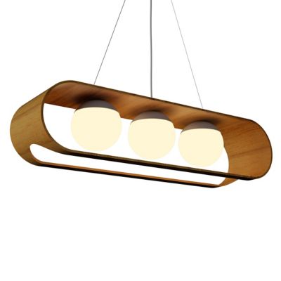 Accord Lighting Sfera 3 Light Linear Chandelier in Brown