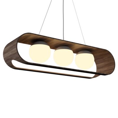 Accord Lighting Sfera 3 Light Linear Chandelier - Color: Brown - 1448.18