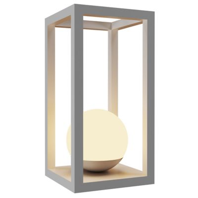 Accord Lighting Cubic Table Lamp in White, Size: Medium