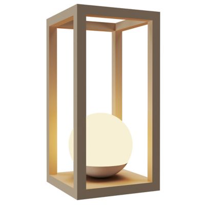 Accord Lighting Cubic Table Lamp in Cream, Size: Medium