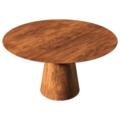 Accord Lighting Conic Dining Table in Brown, Size: 39