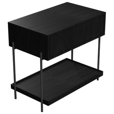 Accord Lighting Clean F1027 Bedside Table - Color: Black - F1027.44