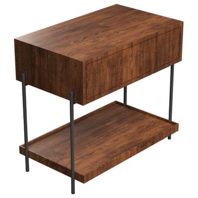 Accord Lighting Clean F1027 Bedside Table - Color: Brown - F1027.06