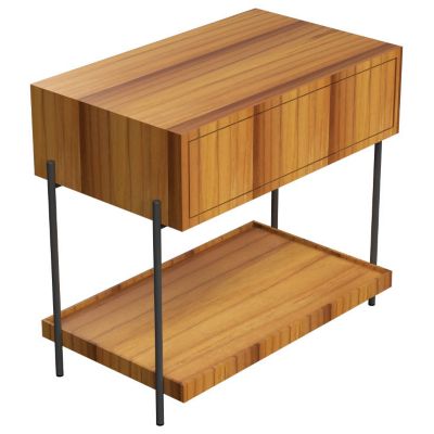 Accord Lighting Clean F1027 Bedside Table - Color: Brown - F1027.12