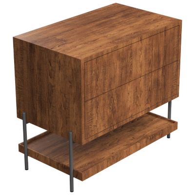 Accord Lighting Clean F1028 Bedside Table - Color: Brown - F1028.06