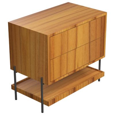 Accord Lighting Clean F1028 Bedside Table - Color: Brown - F1028.12