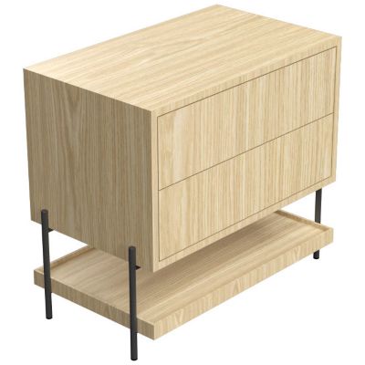 Accord Lighting Clean F1028 Bedside Table - Color: Beige - F1028.45