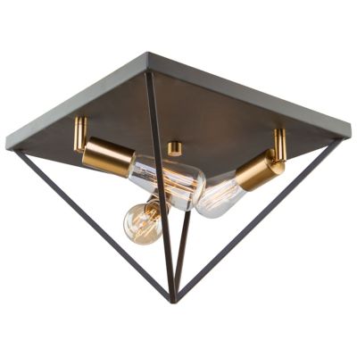 Artcraft Lighting Artistry Flushmount Light - Color: Black - Size: 3 light 