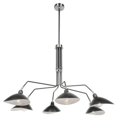 Artcraft Lighting Nero Chandelier - Color: Matte - Size: 6 light - AC11216