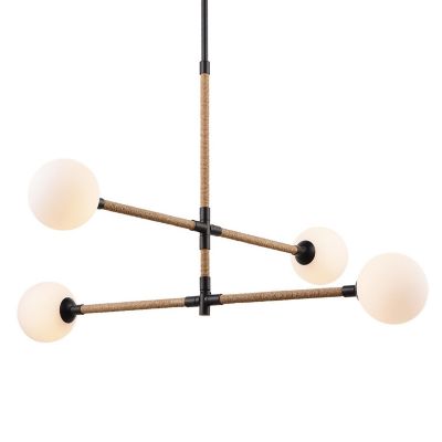 Lighting Capilano Chandelier - Color: White - Size: 4 light - Artcraft AC11844BK