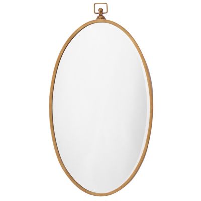 Alder & Ore Jane Oval Mirror - Color: Brass