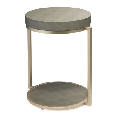 ADO2443874 Alder & Ore Lukas Round Side Table - Color: Grey sku ADO2443874