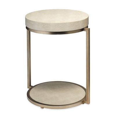 ADO2443875 Alder & Ore Lukas Round Side Table - Color: Cream sku ADO2443875