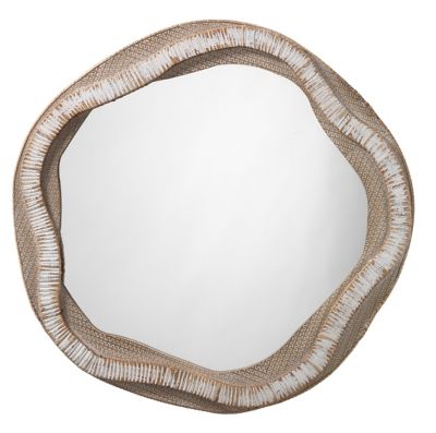 ADO2443899 Alder & Ore Mavis Organic Mirror - Color: Beige sku ADO2443899