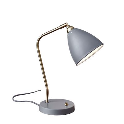 Adesso Chelsea Desk Lamp - Color: Grey - Size: 1 light - 3463-03