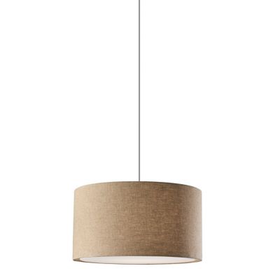 Adesso Harvest Large Drum Pendant Light - Color: Brown - Size: 1 light - 40