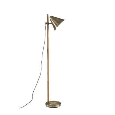 Adesso Bryn Floor Lamp - Color: Brass - 3761-12