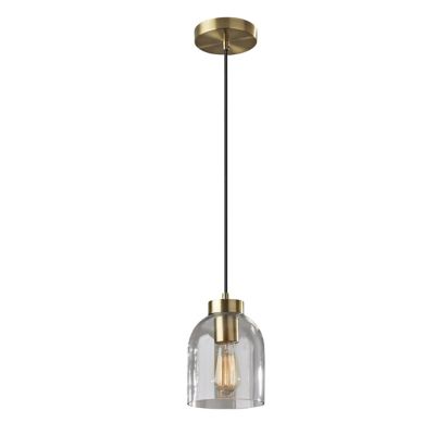 Adesso Bristol Mini Pendant Light - Color: Clear - Size: 1 light - 4287-21