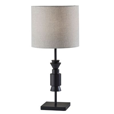 Adesso Elton Table Lamp - Color: Black - Size: 1 light - 4048-01