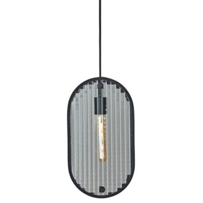 Adesso Landon Mini Pendant Light - Color: Clear - Size: 1 light - 6067-01