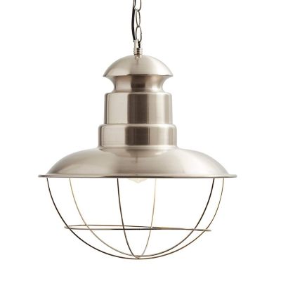 Adesso Metal Cage Pendant Light - Color: Silver - HW-C0609