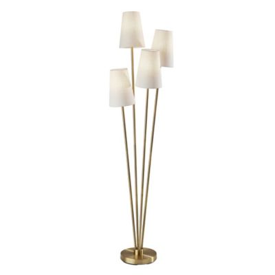 Adesso Wentworth Floor Lamp - Color: Brass - Size: 4 light - 5039-21