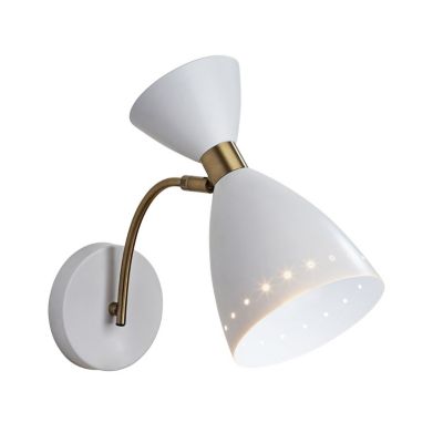 Adesso Oscar Wall Sconce - Color: White - Size: 1 light - 4279-02