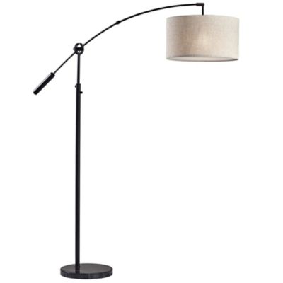 Adesso Adler Arc Floor Lamp - Color: Black - Size: 1 light - 5186-01