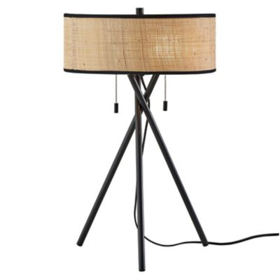 Adesso Bushwick Table Lamp - Color: Black - Size: 2 light - 1625-01