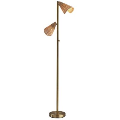 Adesso Cove Tree Lamp - Color: Brass - Size: 2 light - 5114-21