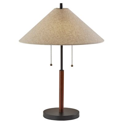 Adesso Palmer Table Lamp - Color: Black - Size: 2 light - 5183-15