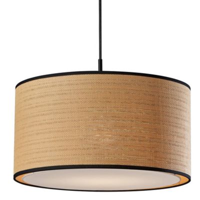 Adesso Harvest Pendant Light - Color: Beige - Size: Large - 4003-01