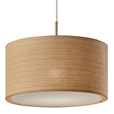 Adesso Harvest Pendant Light - Color: Beige - Size: Large - 4003-21