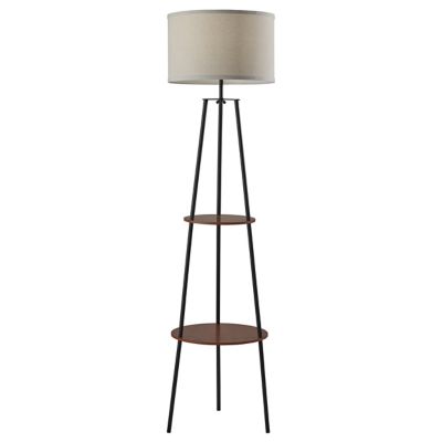 Adesso Sydney Shelf Floor Lamp - Color: Black - Size: 1 light - SL3727-15