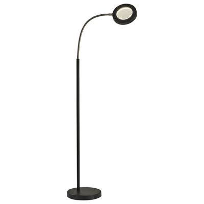 Adesso Holmes LED Magnifier Floor Lamp Lamp With Smart Switch - Color: Blac